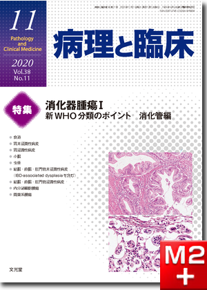 病理と臨床  2020年11月号（38巻11号）消化器腫瘍Ⅰ　新WHO分類のポイント　消化管編