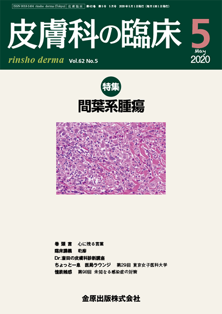 皮膚科の臨床 2020年5月号 62巻5号 特集 間葉系腫瘍【電子版】