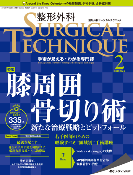 整形外科 SURGICAL TECHNIQUE 2019年2号　特集: 膝周囲骨切り術 新たな治療戦略とピットフォール