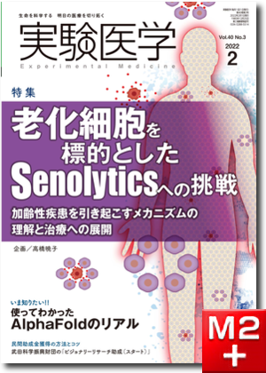実験医学2022年2月号 Vol.40 No.3 老化細胞を標的としたSenolyticsへの挑戦～加齢性疾患を引き起こすメカニズムの理解と治療への展開