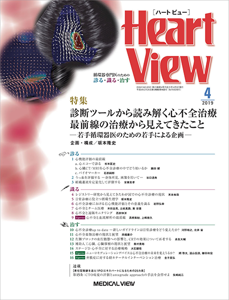 Heart View 2019年4月号 Vol.23 No.4 診断ツールから読み解く心不全治療　最前線の治療から見えてきたこと -若手循環器医のための若手による企画-